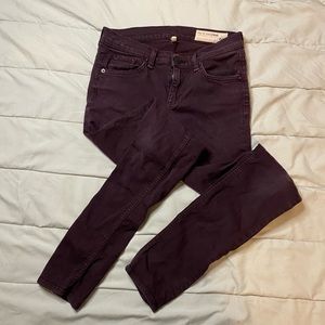 Rag and Bone purple skinny jeans size 26